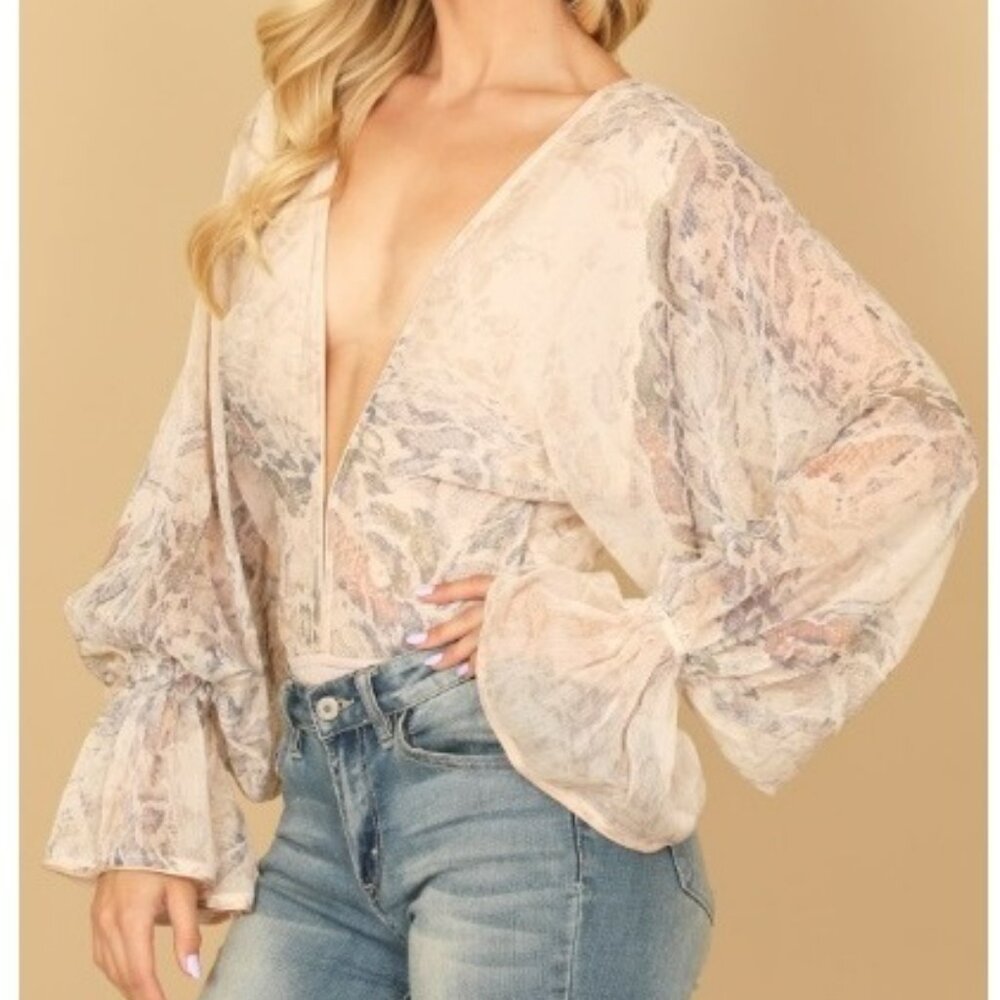 Bodysuit, Snake Print, New with Tags, Medium